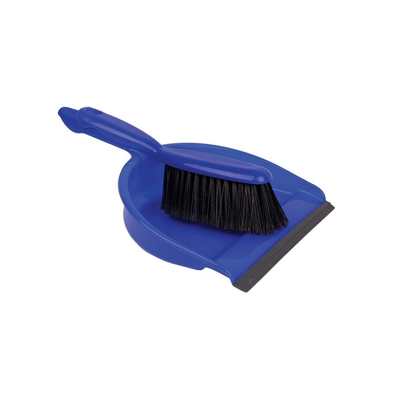 Dust Pan & Brush Set - BLUE - Each
